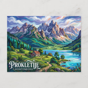 Cartão Postal Parque Nacional Prokletije Montenegro