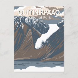 Cartão Postal Parque Nacional Quttinirpaaq Canda Viagem Vintage