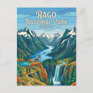 Cartão Postal Parque Nacional Rago Noruega