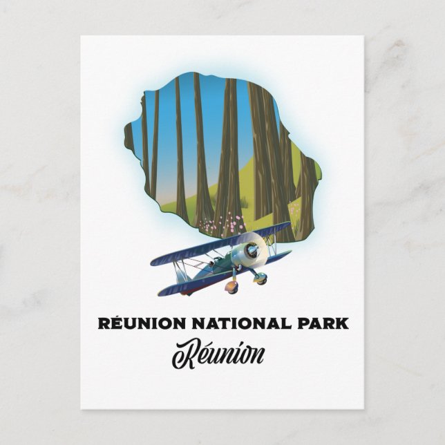 Cartão Postal Parque Nacional Reunião (Frente)