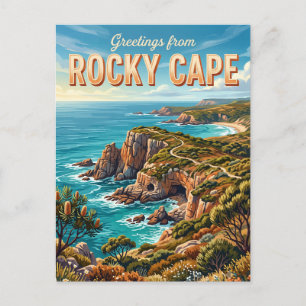 Cartão Postal Parque Nacional Rocky Cape Austrália