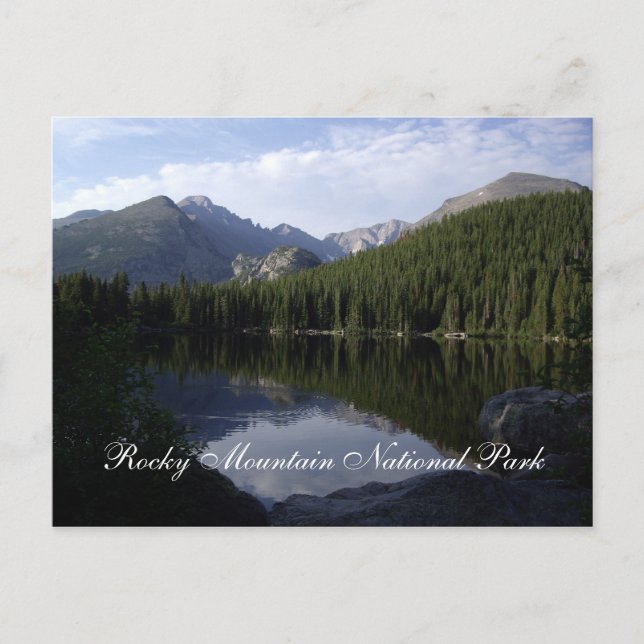 Cartão Postal Parque Nacional Rocky Mountain (Frente)