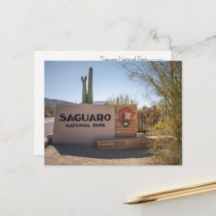 Cartão Postal Parque Nacional Saguaro, Arizona – Deserto