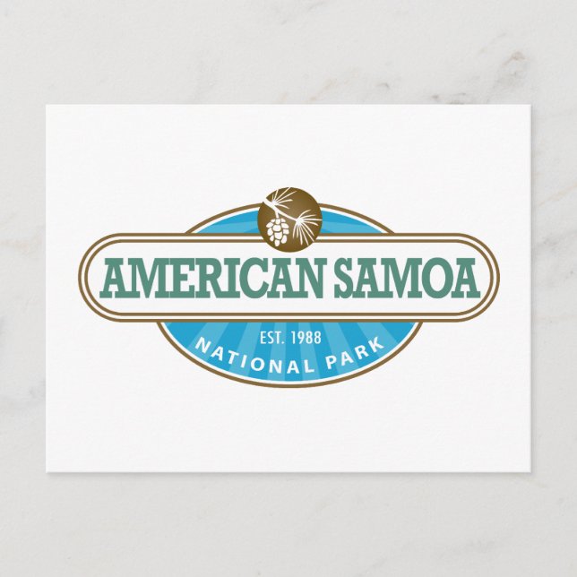 Cartão Postal Parque Nacional Samoa Americano (Frente)