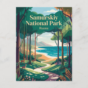 Cartão Postal Parque Nacional Samurskiy Rússia