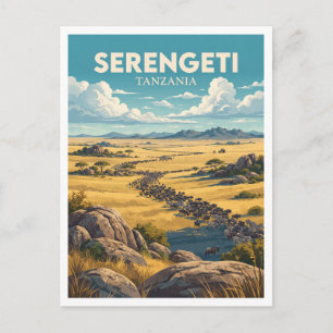 Cartão Postal Parque Nacional Serengeti Seronera Tanzânia