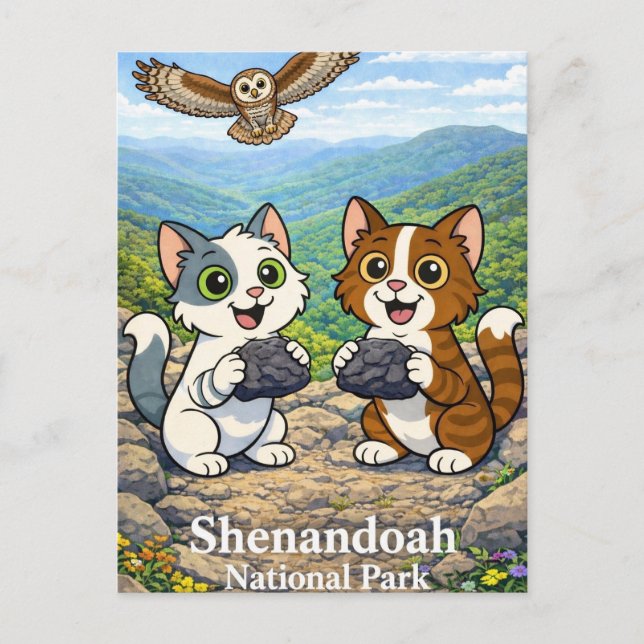 Cartão Postal Parque Nacional Shenandoah (Frente)