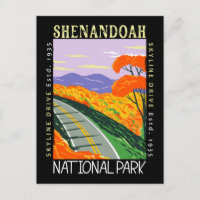Parque Nacional Shenandoah Skyline Drive Desgastad