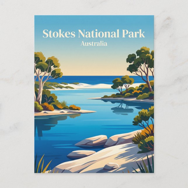 Cartão Postal Parque Nacional Stokes Austrália (Frente)