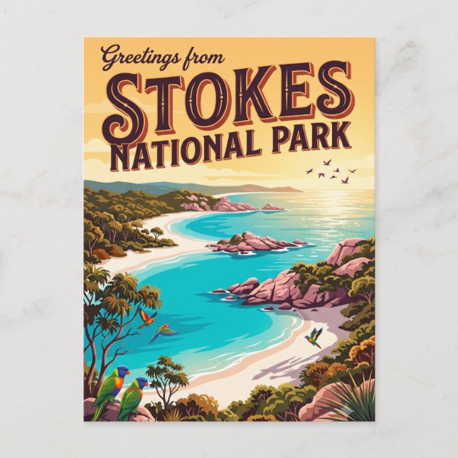 Cartão Postal Parque Nacional Stokes Austrália (Frente)
