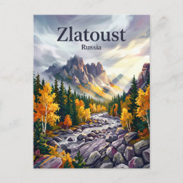 Cartão Postal Parque Nacional Taganay Rússia