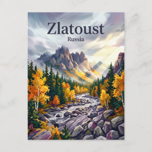 Cartão Postal Parque Nacional Taganay Rússia