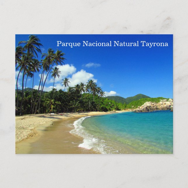 Cartão Postal Parque nacional tayrona (Frente)