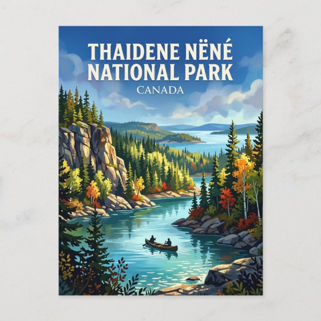 Cartão Postal Parque Nacional Thaidene Nëné Canadá (Frente)