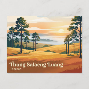 Cartão Postal Parque Nacional Thung Salaeng Luang Tailândia