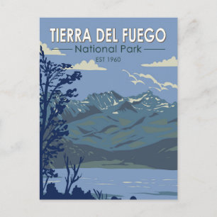 Cartão Postal Parque Nacional Tierra Del Fuego Argentina Vintage