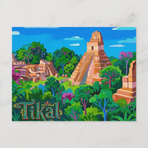 Cartão Postal Parque Nacional Tikal Guatemala