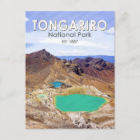 Parque Nacional Tongariro Nova Zelândia Vintage