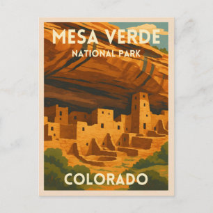 Cartão Postal Parque Nacional Verde da Viagens vintage Retro Mes