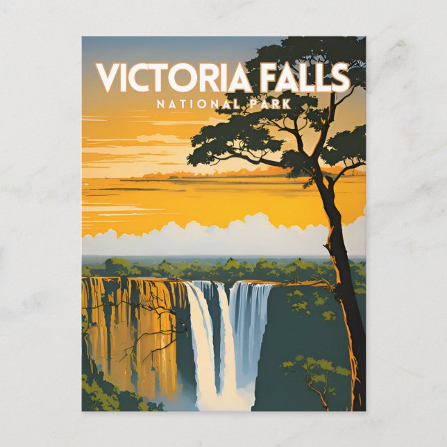 Cartão Postal Parque Nacional Victoria Falls (Frente)