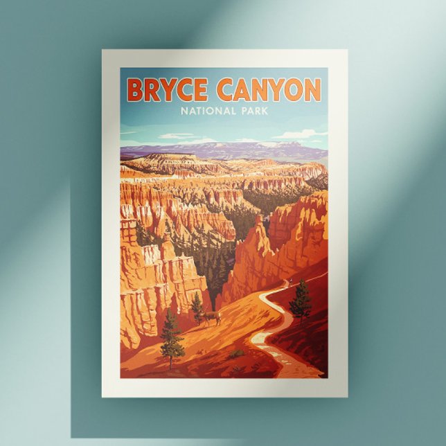 Cartão Postal Parque Nacional Vintage Bryce Canyon (Criador carregado)