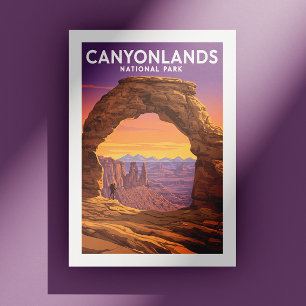 Cartão Postal Parque Nacional Vintage Canyonlands