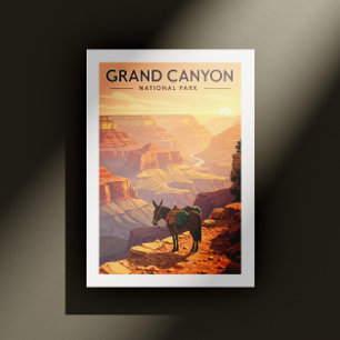 Cartão Postal Parque Nacional Vintage Grand Canyon