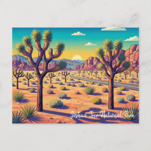 Cartão Postal Parque Nacional Vintage Joshua Tree