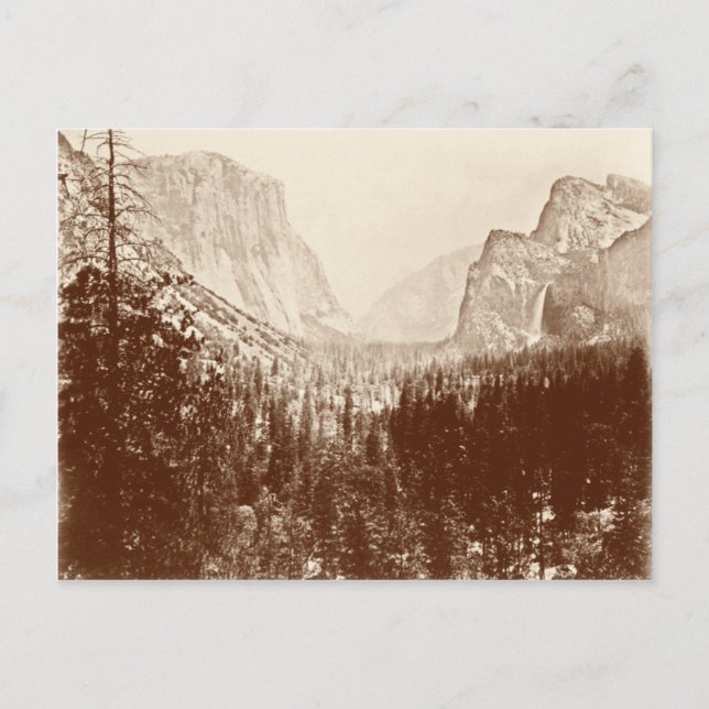 Cartão Postal Parque Nacional Vintage Yosemite (Frente)