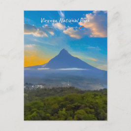 Cartão Postal Parque Nacional Virunga, RD Congo - Vulcão
