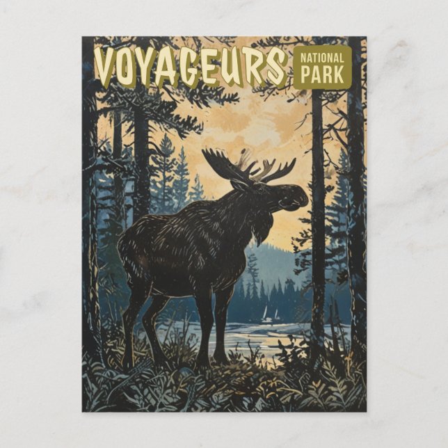 Cartão Postal Parque Nacional Voyageurs (Frente)