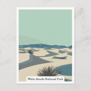 Cartão Postal Parque Nacional White Sands, Novo México EUA