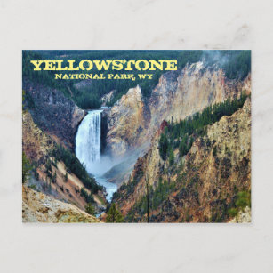 Cartão Postal Parque Nacional Yellowstone, Abaixe