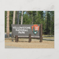 Parque Nacional Yellowstone, placa, Wyoming, EUA