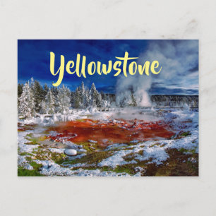 Cartão Postal Parque Nacional Yellowstone Wyoming