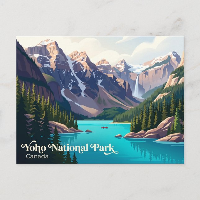 Cartão Postal Parque Nacional Yoho Canadá (Frente)