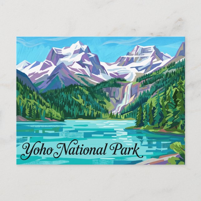 Cartão Postal Parque Nacional Yoho Canadá (Frente)
