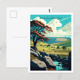 Cartão Postal Parque Nacional Yorkshire Dales lugar de viagem an