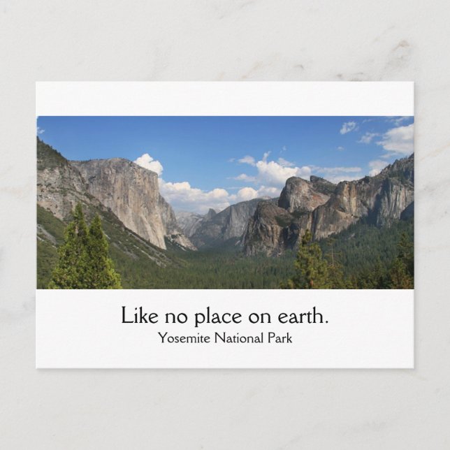 Cartão Postal Parque Nacional Yosemite (Frente)
