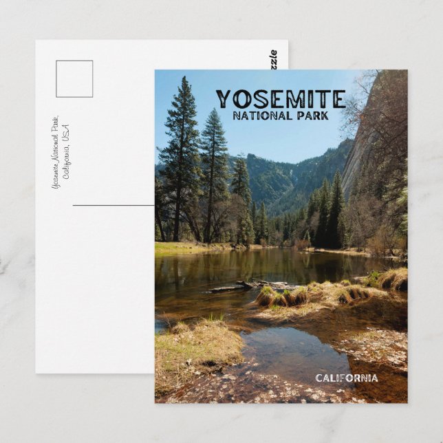 Cartão Postal Parque Nacional Yosemite (Frente/Verso)