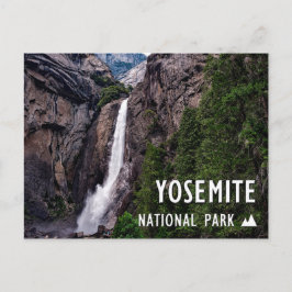 Cartão Postal Parque Nacional Yosemite California Waterfall