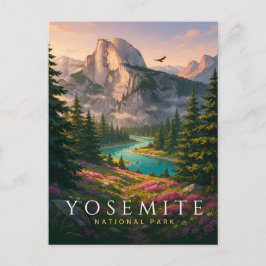 Cartão Postal Parque Nacional Yosemite Half Dome