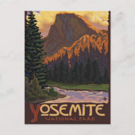 Cartão Postal Parque Nacional Yosemite - Half Dome - Vintage