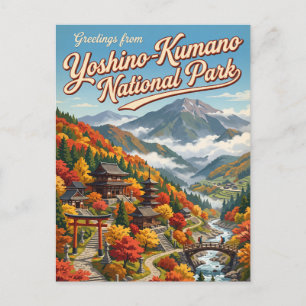 Cartão Postal Parque Nacional Yoshino-Kumano Japão