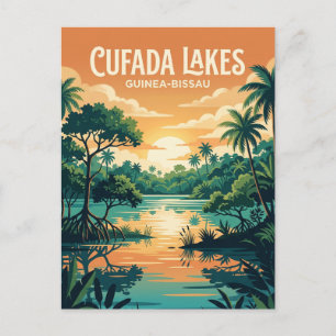 Cartão Postal Parque Natural dos Lagos de Cufada Guiné-Bissau