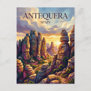 Cartão Postal Parque Natural El Torcal de Antequera Espanha