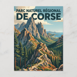 Cartão Postal Parque Natural Regional da Córsega França