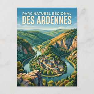 Cartão Postal Parque Natural Regional das Ardenas França