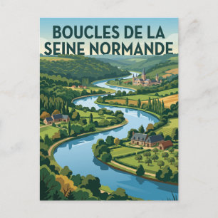 Cartão Postal Parque Natural Regional das Boucles de la Seine No