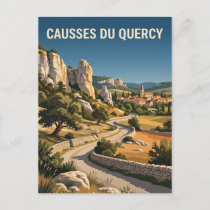 Cartão Postal Parque Natural Regional dos Causses du Quercy Fran